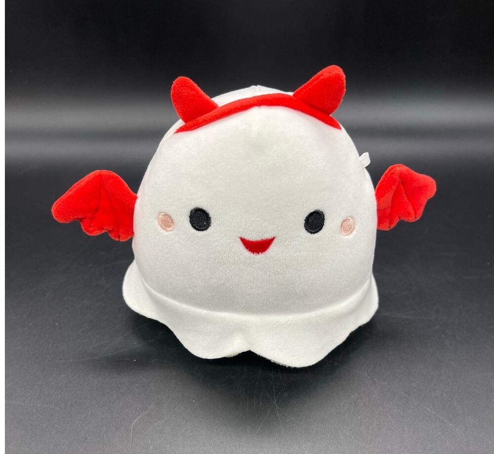 Squishmallows Plush Melfy the Ghost with Devil Outfit 5"